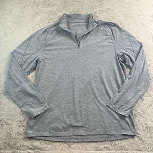 Paradox 1/4 Zip Shirt Mens Size XL Grey Merino Wool Blend Dri-release Fresh Guar